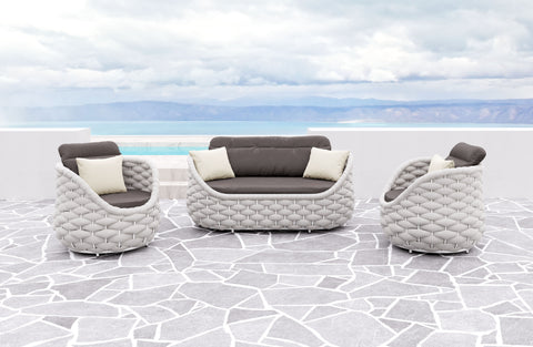 Zuo Coral Reef Accent Chair Gray
