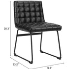Zuo Pago Dining Chair (Set of 2) Black