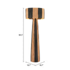 Zuo Gala Floor Lamp Black & Natural