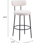 Zuo Blanca Barstool (Set of 2) Ivory