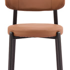 Zuo Prairie Dining Chair (Set of 2) Brown
