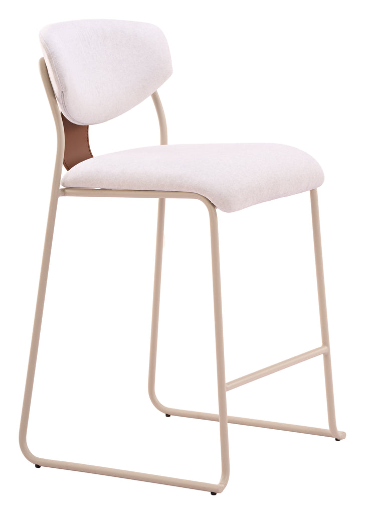 Zuo Meadow Counter Stool (Set of 4) Cloud White