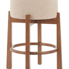Zuo Nade Counter Stool (Set of 2) Beige & Walnut