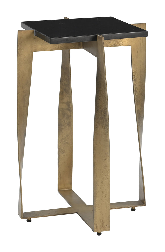 Zuo Noara Accent Table Black & Brass