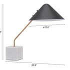 Zuo Pike Table Lamp Black & White