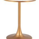 Zuo Bite Bistro Table Beige & Gold
