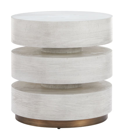 Zuo Laha Side Table Oak White