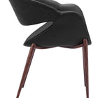 Zuo Limay Dining Chair (Set of 2) Black & Walnut