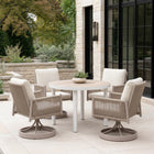 Zuo Rivan Swivel Dining Chair Beige