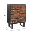Zuo Aremi Chest Brown & Black