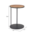 Zuo Nodo Side Table Brown & Black