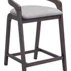 Zuo Troy Counter Stool (Set of 2) Dove Gray & Espresso