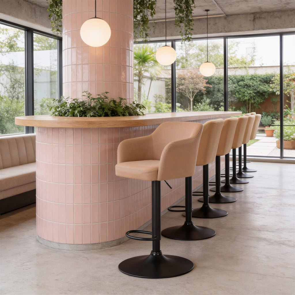 Zuo Prescott Barstool Tan