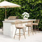Zuo Islamorada Swivel Barstool Brown