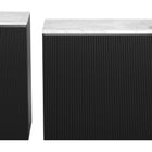 Zuo Ormara Console Table Set (2-Piece) White & Black