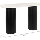 Zuo Izola Console Table White & Black
