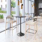 Zuo Equinox Barstool Oyster Gray & Natural