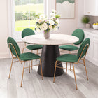 Zuo Jorf Dining Table Beige & Bronze