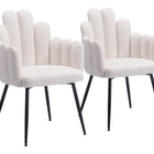 Zuo Noosa Dining Chair (Set of 2) Ivory