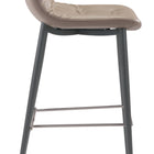Zuo Tangiers Barstool (Set of 2) Taupe