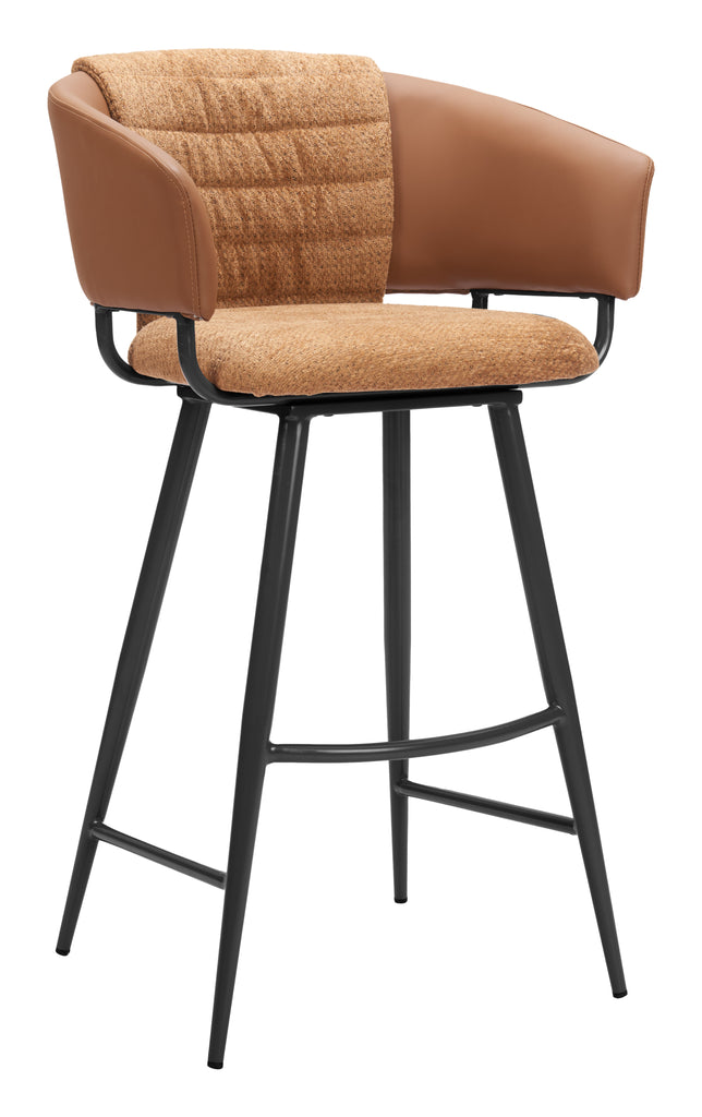 Zuo Juno Barstool (Set of 2) Brown