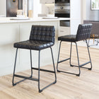 Zuo Pago Counter Stool (Set of 2) Black