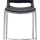 Zuo Ace Counter Stool (Set of 2) Black & Silver