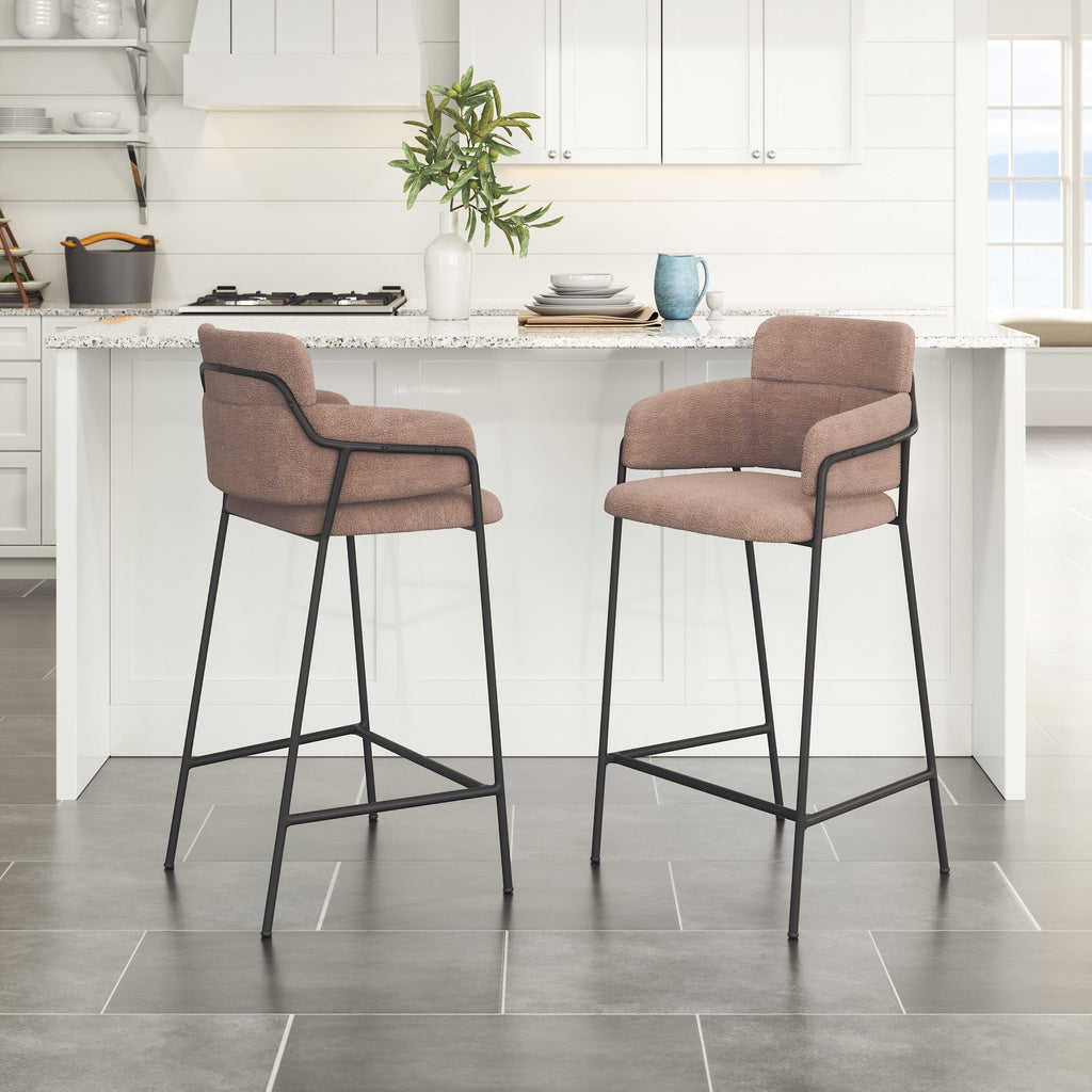 Zuo Marcel Counter Stool (Set of 2) Brown