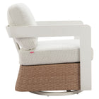 Zuo Gelo Swivel Chair White & Brown