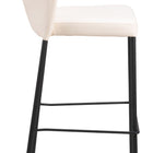 Zuo Linz Barstool (Set of 2) Cream