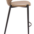 Zuo Lino Barstool (Set of 2) Taupe
