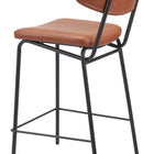 Zuo Charon Counter Stool (Set of 2) Vintage Brown