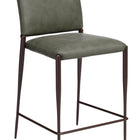 Zuo Freesia Counter Stool (Set of 2) Olive Green