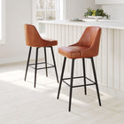 Zuo Keppel Swivel Barstool Brown