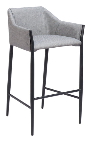 Zuo Andover Barstool Slate Gray
