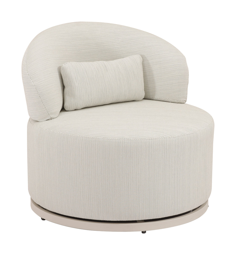 Zuo Sausalito Swivel Chair Beige