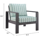 Zuo Rolig Armchair Green