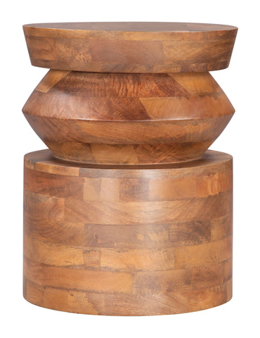 Zuo Kollam Side Table Walnut