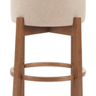 Zuo Nade Counter Stool (Set of 2) Beige & Walnut