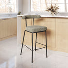 Zuo Kede Barstool Green Tweed