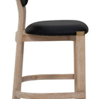 Zuo Rilou Counter Stool (Set of 2) Black & Natural