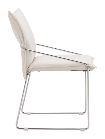 Zuo Pola Dining Chair (Set of 2) White