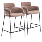 Zuo Marcel Counter Stool (Set of 2) Brown
