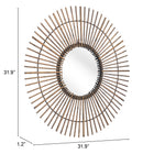 Zuo Dimond Mirror Gold