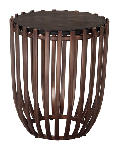 Zuo Kafig Side Table Bronze