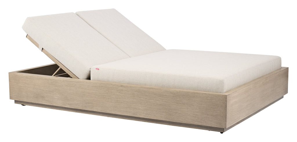 Zuo Varadero Beach Double Chaise Gray