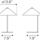 Zuo Charo Table Lamp Red & Gold