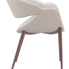 Zuo Limay Dining Chair (Set of 2) Beige & Walnut
