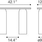 Zuo Luxor Console Table Multicolor