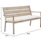 Zuo Reefline Bench (Set of 2) Gray